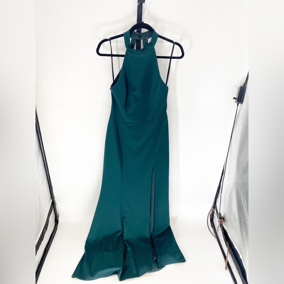 BHLDN Serephina Green Maxi Dress Sz 10 - Picture 6 of 9